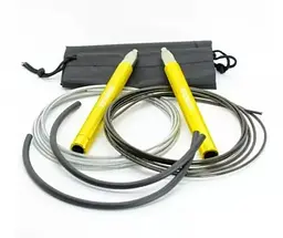Скакалка швидкісна на підшипниках алюмінієва MadMax MFA-286 Speed jump rope Yellow 3 м (MFA-286-YEL-U) - мініатюра 2