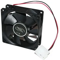 Вентилятор 80 мм DeepCool XFAN 80 чорний 80х80х25 мм 1800 об/хв 20.3 дБ Molex гідродинамічний підшипник (DP-FDC-XF80)