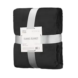 Плед Ardesto Flannel 200х220 см 100% поліестер чорний pbe0050472 - мініатюра 2
