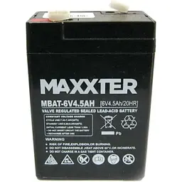 Акумулятор Maxxter AGM 6V (6V/4.5Ah/27Wh) (MBAT-6V4.5AH) [125710] - мініатюра 2