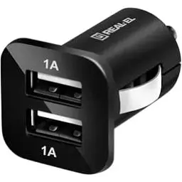 Автомобільний зарядний пристрій Real-El CA-22 USB