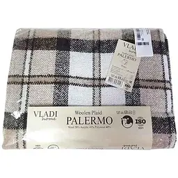 Плед VLADI 140*200 "Palermo" CROCUS білий-піс-каст