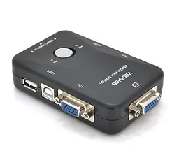 KVM Свитч 2-портовый VEGGIEG K201, переключатель USB, VGA сигнала - мініатюра 2