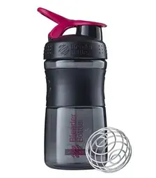 Шейкер спортивний BlenderBottle SportMixer Flip 20oz/590 мл Black/Pink (SM 20oz Black/Pink) - мініатюра 1