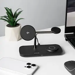 Бездротовий ЗП Proove Magnetic Field Pro 3 in 1 Qi2 black - мініатюра 7