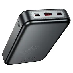 Зовнішній акумулятор - портативна зарядна батарея Hoco Q30A 20000mAh 130W чорна - мініатюра 3