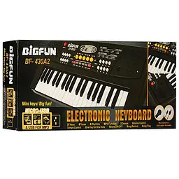 Дитячий синтезатор Піаніно електронне з мікрофоном BIGFUN ELECTRONIC KEYBOARD BF-430A2 - мініатюра 7