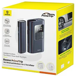 Портативний насос Baseus PrimeTrip VA1 2-in-1 1750 mAh (C11169001121-00) Cosmic Black - мініатюра 6