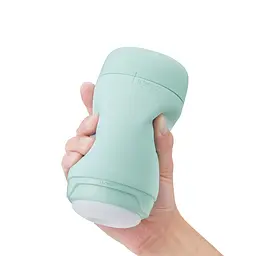 Мастурбатор TENGA PUFFY MINT GREEN, ультрам’який матеріал, багаторазовий, наскрізний - мініатюра 6