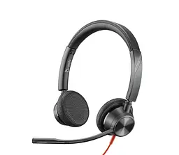 Гарнітура Poly комп'ютерна стерео On-ear Blackwire 3325-M USB-A USB-C всеспрямований Microsoft Teams чорний (8X222AA) - мініатюра 2