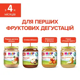 Органічне пюре фруктове HiPP Абрикос-Яблуко 125 г - мініатюра 7