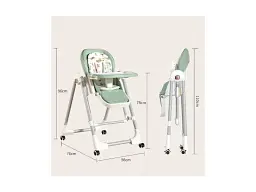 Стільчик-шезлонг для годування 2 в 1 Kidilo BabyChair Z901 Grey - мініатюра 6