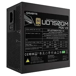 Блок живлення 750 Вт, UD750GM PG5 V2, Black, модульний Gigabyte teh0028794 - мініатюра 5