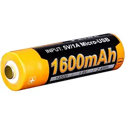 Акумулятор Fenix ARB-L14-1600U 14500 micro usb зарядка - мініатюра 4