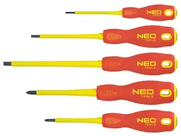Викрутки діелектрична, SL,PH, сталь CrMo, набір 5шт Neo Tools hoz0014129 - мініатюра 2
