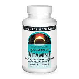 Вітамін E Source Naturals 400 IU (Vitamin E D-Alpha Tocopherol) - 100 таблеток