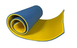 Килимок спортивний Poputchik 1800x500x10 мм синьо-жовтий (16-079-IS) - мініатюра 2