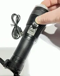 Ручний ліхтар BL-A75-P90 zoom + Type-C + 26650 (3xAAA) 5 режимів - мініатюра 5