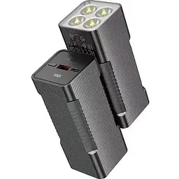 Портативна батарея Hoco Q15 Flashlight 22.5W 10000 mAh Black - мініатюра 2