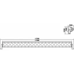 Автофара Belauto Cree Flood LED світлодіодна 20х10W (BOL2010FC) - мініатюра 4