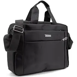 Сумка-портфель чоловіча текстильна для ноутбука 13'' та документів Tiding Bag M56-3812A чорна