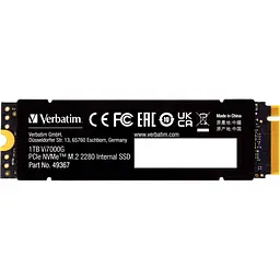 Накопичувач SSD Verbatim m.2 NVMe 1TB SSD-Vi7000G PCIe 4.0 (49367) - мініатюра 3