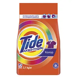Пральний порошок Tide Аква-Пудра Color 2.1 кг - мініатюра 2