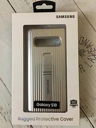 Чохол протиударний із підставкою Official Protective Rugged Standing Cover G973 EF-RG973CSEGRU для Samsung Galaxy S10 Silver - мініатюра 6