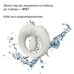 Ерекційне смарт-віброкільце Zalo Apis Ivory White, до 4 годин роботи, зарядний кейс - мініатюра 8