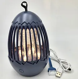 Лампа для комарів акумуляторна 5W від USB 2в1 LED світильник нічник і Електрична пастка знищувач комах 16см UKC Mosquito Killer Lamp LY-841 - мініатюра 5