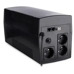 Пристрій безперебійного живлення Vinga LED 1200VA plastic case with USB (VPE-1200PU) - мініатюра 4