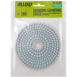 Круг алмазний Alloid Building Tools шліфувальний на липучці 125 мм зерно 180 (DD-125180) - мініатюра 4