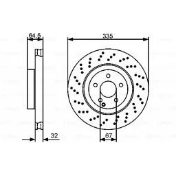 Гальмівний диск Bosch 0 986 479 413 - мініатюра 5