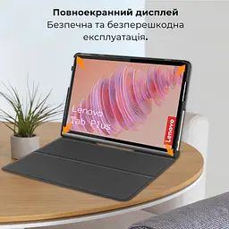 Чехол AIRON Premium для Lenovo Tab Plus 2024 11.5 с защитной пленкой и салфеткой Black - мініатюра 8