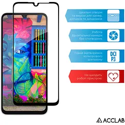 Скло захисне ACCLAB Full Glue Samsung A05S Black (1283126581908) - мініатюра 5