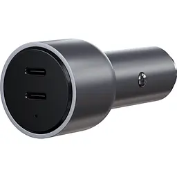 Автомобільний зарядний пристрій Satechi Car Charger Space Dual USB-C PD 40W Gray (ST-U2C40CCM) - мініатюра 2