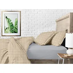 Підковдра євро Cosas Beige Geometry 220х240 см (CellAshbeige_220x240q) - мініатюра 3