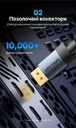 Кабель DisplayPort Vention HGCHI 2.1 16K 60 Гц 3 м сірий (HGCHI) - мініатюра 9