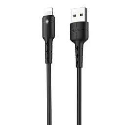 USB Cable Hoco X30 Star Lightning Black 1.2m