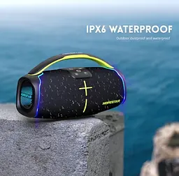 Портативна Bluetooth-колонка Hopestar H61 Чорний - мініатюра 3