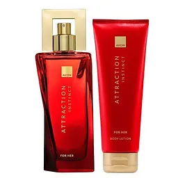 Набір парфумований жіночий Avon Attraction Instinct (edp/50ml + b/lot/125ml) (494693390) - мініатюра 1