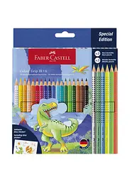 Набір олівців 18 кол. FABER CASTELL Grip акварельні + 3 металік + 3 неон (201546) - мініатюра 3