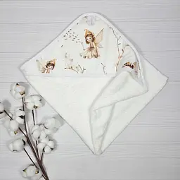Дитячий рушничок-куточок 80х80 a.l.babybox Феї Білий