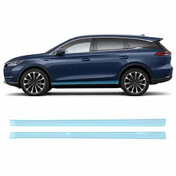 Антигравійна захисна бронеплівка за лекалами для BYD Tang III 2023- нижня зона кузова пороги