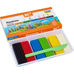 Пластилін Yes Orange Line 6 кольорів 120 г  (540686) - мініатюра 2