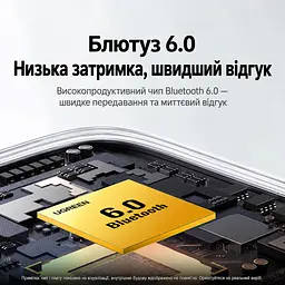 Бездротовий аудіоресивер для аудіосистеми UGREEN BT523 Bluetooth 6.0 аудіовихід 3,5 мм кодеки SBC AAC LDAC обраний кодек має підтримуватися аудіоджерелом дальність передавання 10 м без перешкод потребує живлення від розетки через вбудовану вилку перемикання відтворення між двома телефонами кабель AUX 3,5 мм ↔ 3,5 мм довжиною 1 м у комплекті чорний (65059) - мініатюра 10