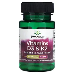 Вітаміни D3 і K2 Vitamins D3 & K2 2000 Iu & 75мкг - 60 вег.капсул