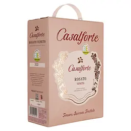 Вино Casalforte Rosato Veneto IGT, рожеве, сухе, 3 л - мініатюра 2