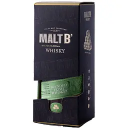 Віскі Malt B Irish 40% 0.7 л у подарунковій упаковці (8425027004039) - мініатюра 2