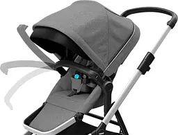 Детская коляска Thule Sleek Aluminum/Gray Melange [11000001] [107616] - мініатюра 6